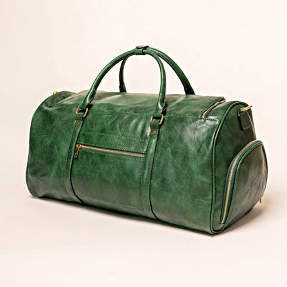 Sole Premise Emerald Green Leather Sneaker Duffle Bag