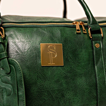 Sole Premise Emerald Green Leather Sneaker Duffle Bag