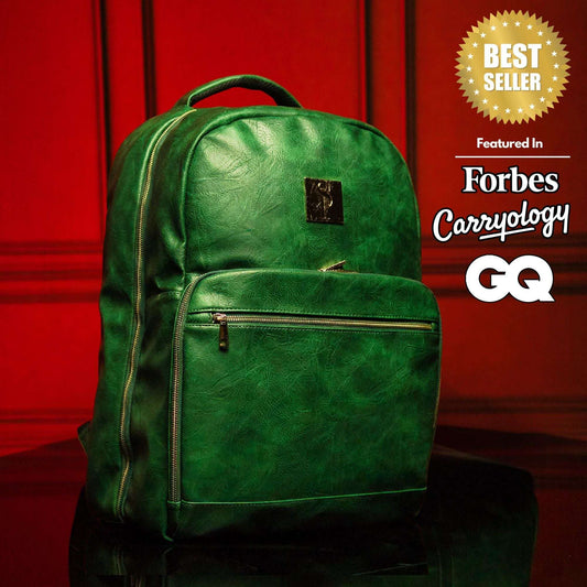 Sole Premise Emerald Green Leather Commuter Sneaker Bag (XL)