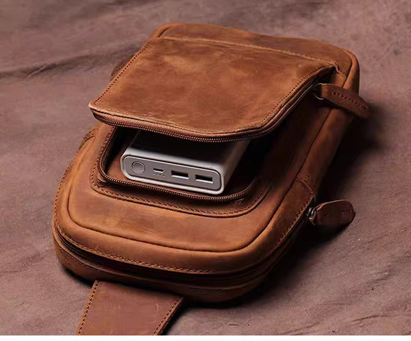 Steel Horse Leather Erling Leather Sling Bag