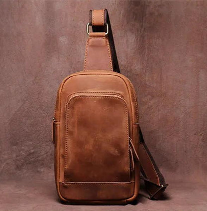 Steel Horse Leather Erling Leather Sling Bag