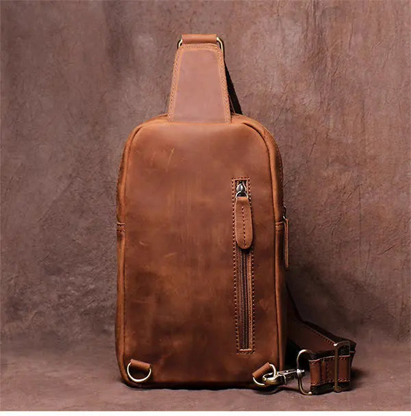 Steel Horse Leather Erling Leather Sling Bag