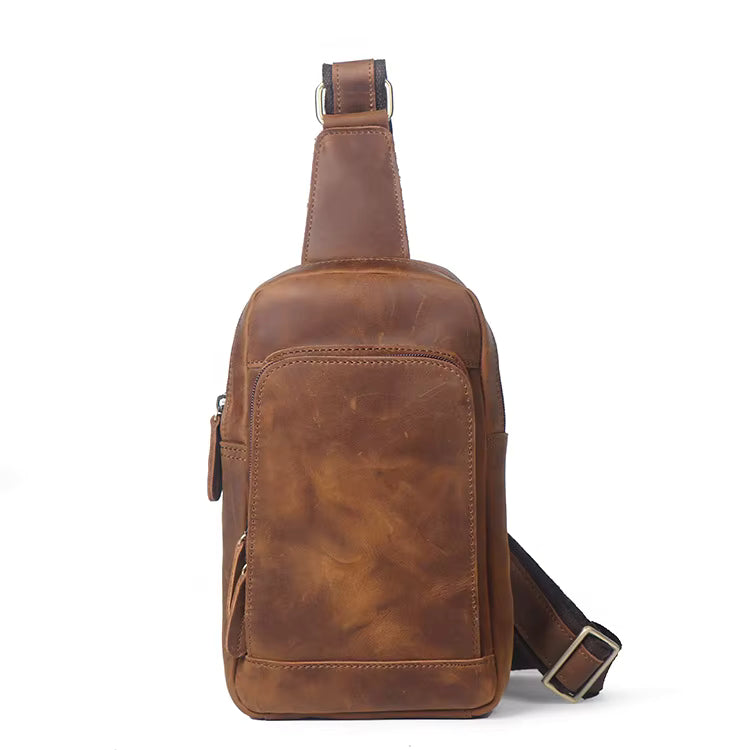 Steel Horse Leather Erling Leather Sling Bag