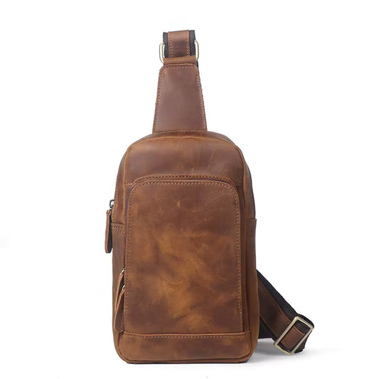Steel Horse Leather Erling Leather Sling Bag