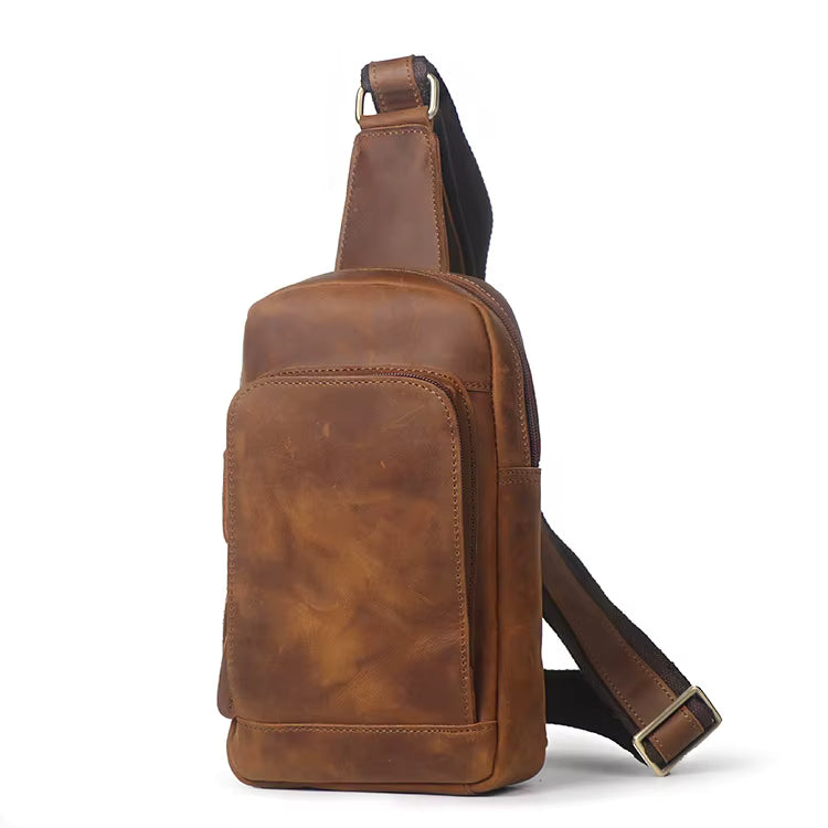 Steel Horse Leather Erling Leather Sling Bag