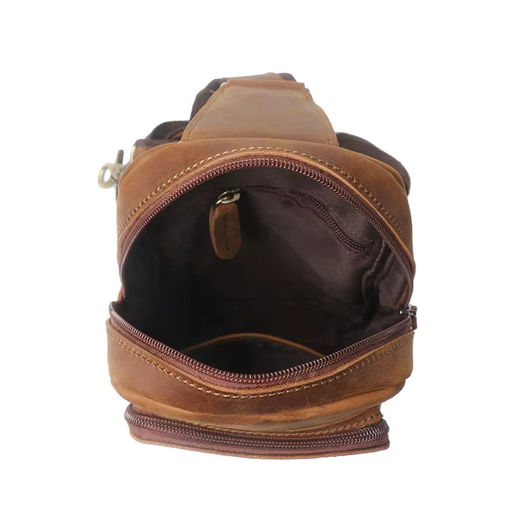 Steel Horse Leather Erling Leather Sling Bag