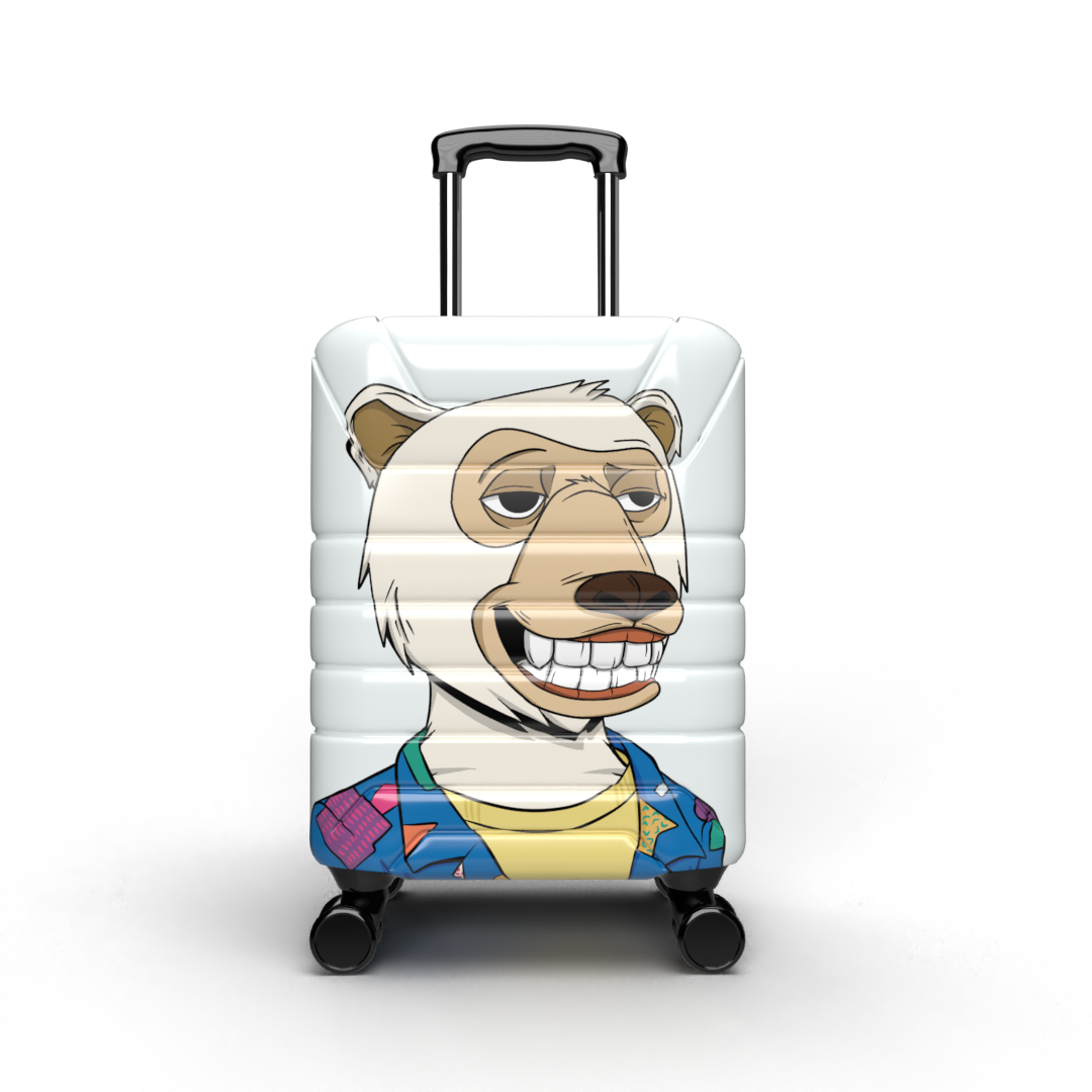 Stiles Supply Co. X Bugatti Vacation Bear Carry On Luggage