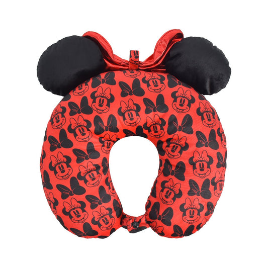 Disney Minnie Mouse Red Travel Neck Pillow 3D Ears and Bow - Stiles Supply Co.
