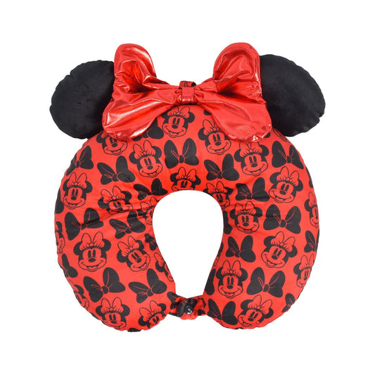 Disney Minnie Mouse Red Travel Neck Pillow 3D Ears and Bow - Stiles Supply Co.