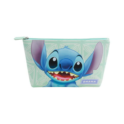 Disney Stitch Ohana Green Wedge Cosmetic Bag - Stiles Supply Co.