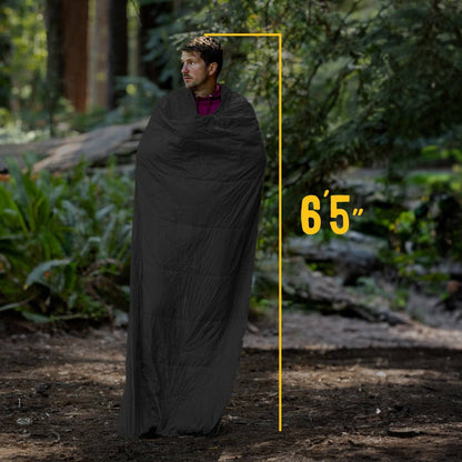 Gravel Layover™ XL Travel Blanket - Packable & Puffy | Black - Stiles Supply Co.