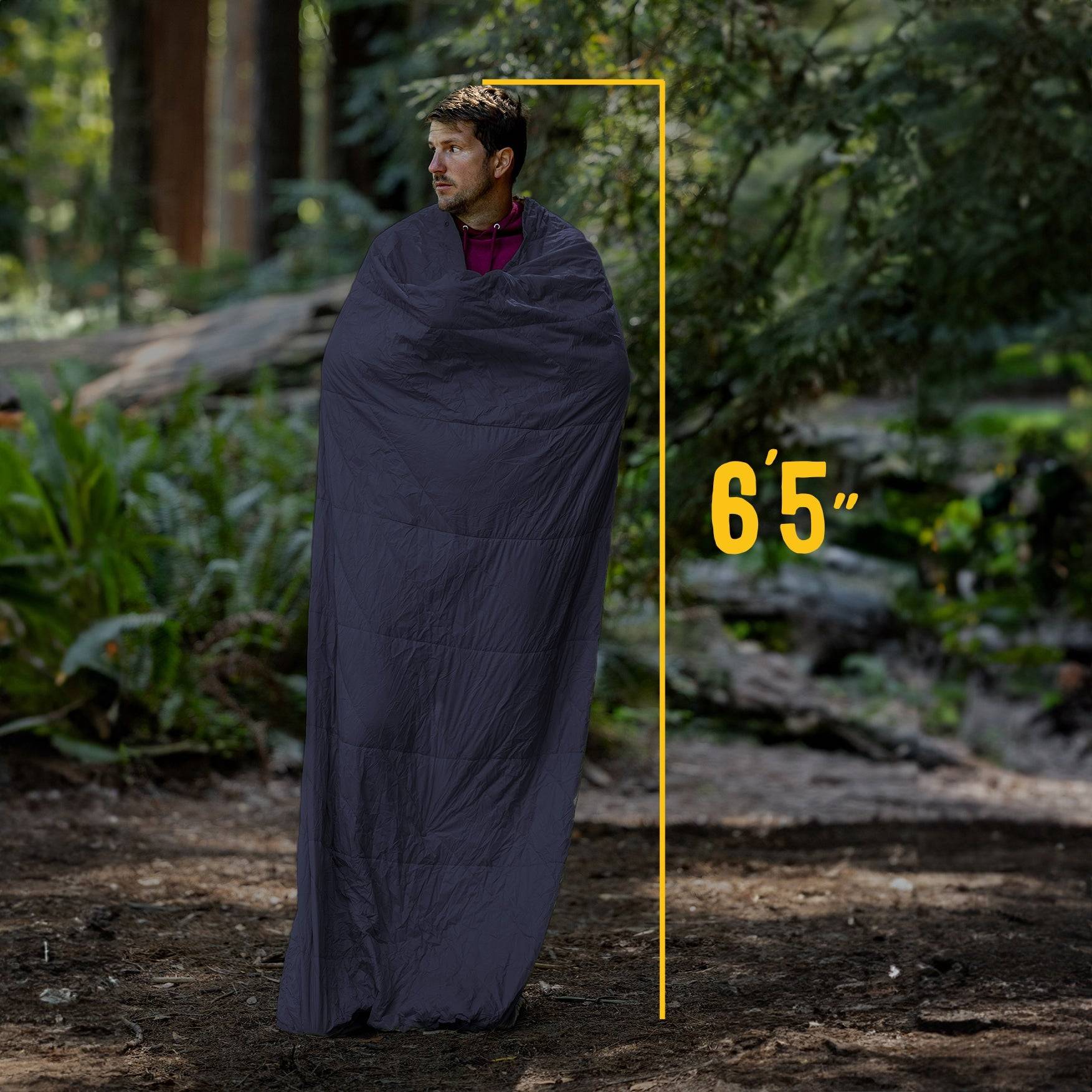 Gravel Layover™ XL Travel Blanket - Packable & Puffy | Blue - Stiles Supply Co.