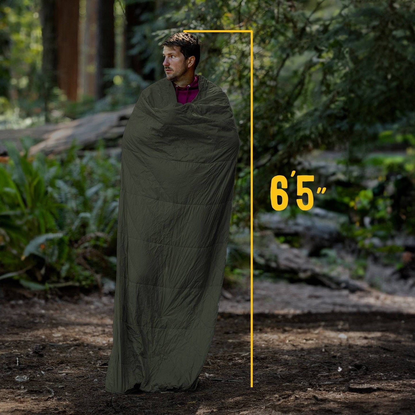 Gravel Layover™ XL Travel Blanket - Packable & Puffy | Spruce - Stiles Supply Co.