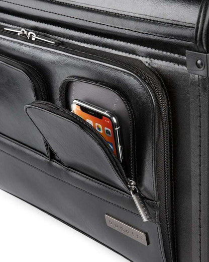 Bugatti Leather Warren Business Case on Wheels - Stiles Supply Co.