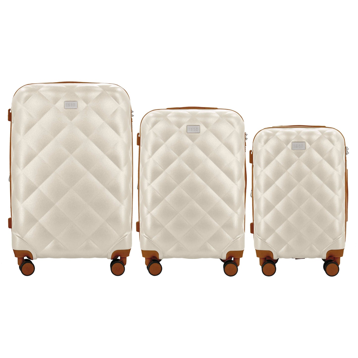 Mirage IZOD Fit Lightweight ABS Hard Shell Luggage Set - 3-Piece - Stiles Supply Co.