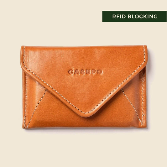 CASUPO Minimalist Wallet with RFID protection - Brown