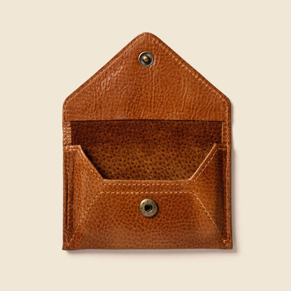 CASUPO Mini Envelope Wallet with RFID Protection - Caramel