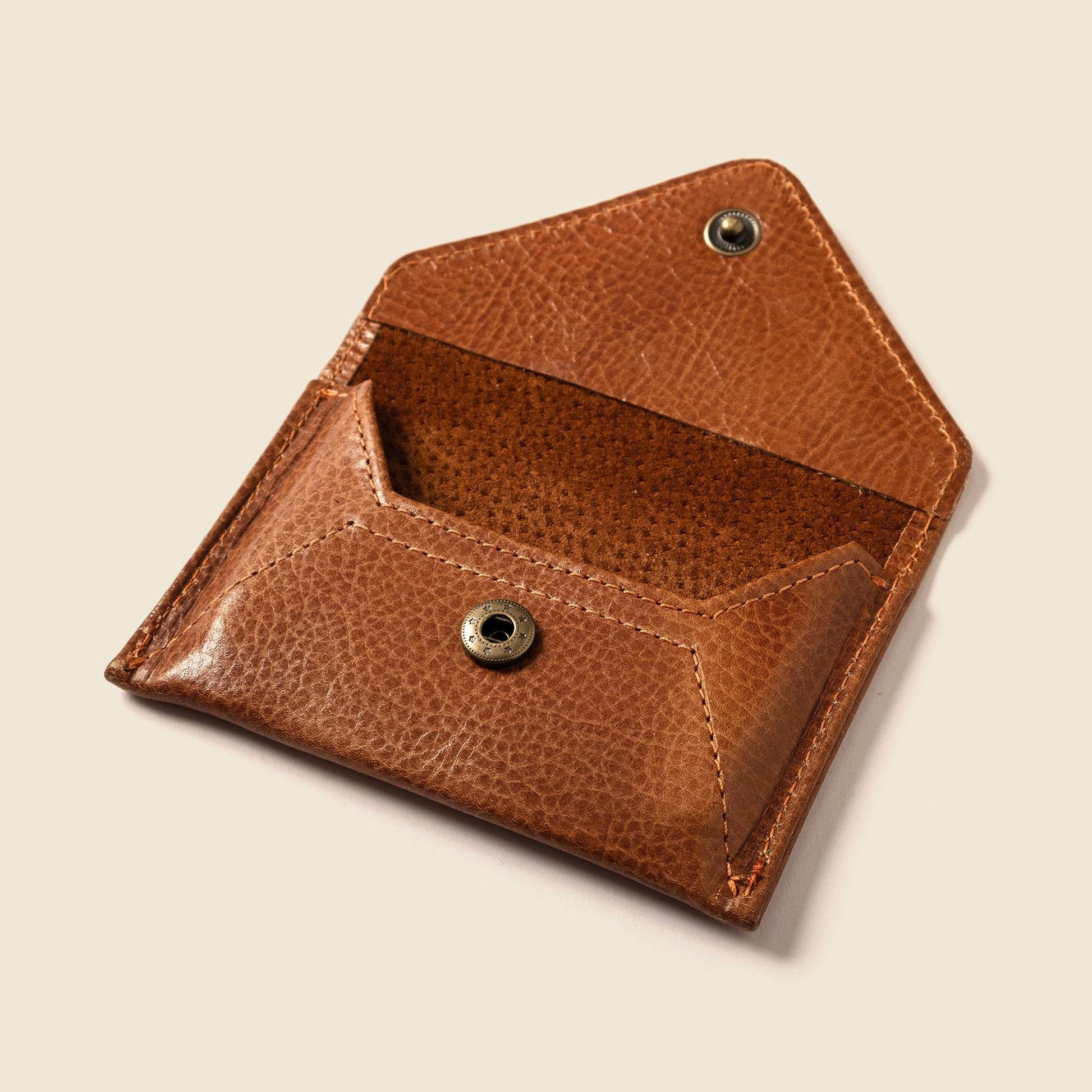 CASUPO Mini Envelope Wallet with RFID Protection - Caramel
