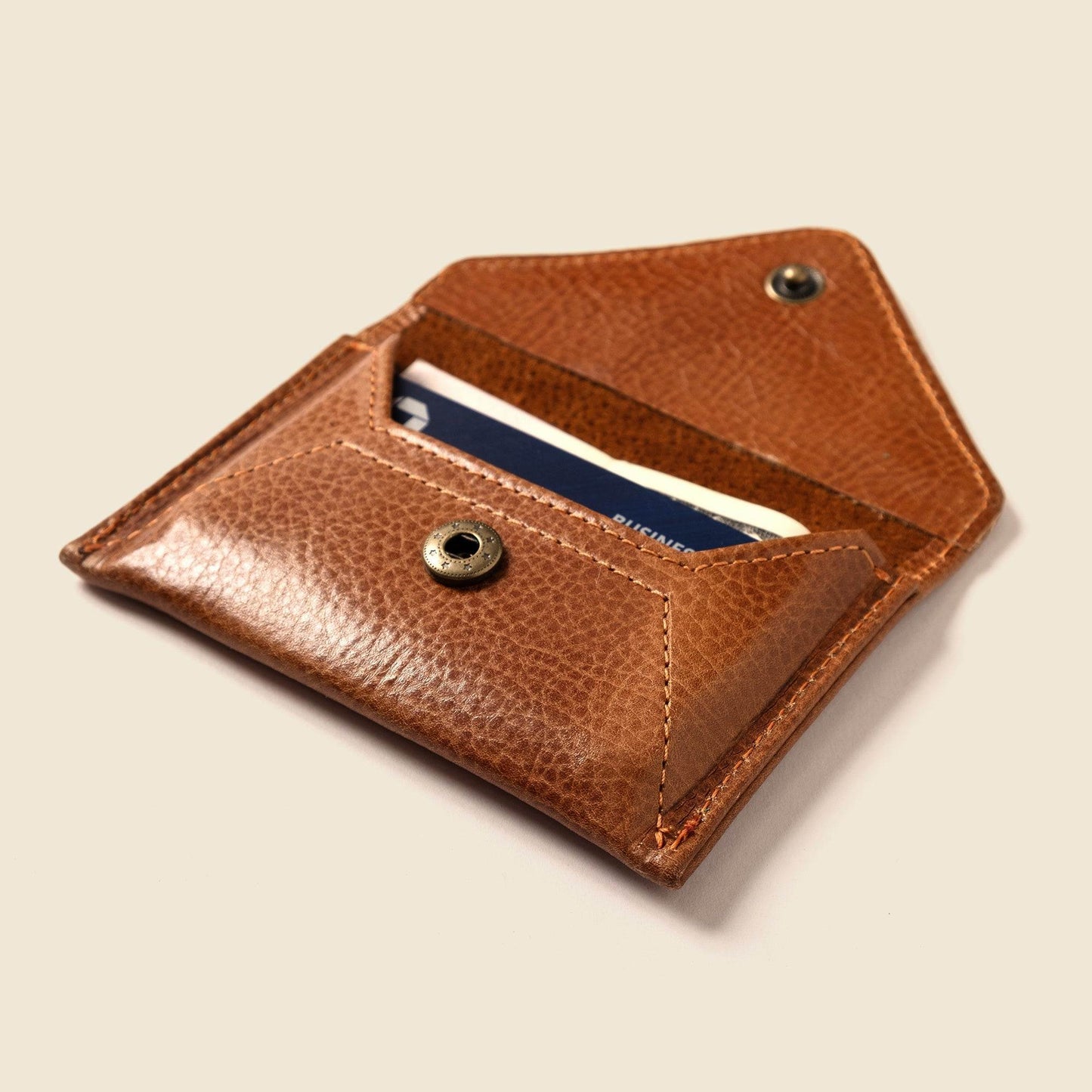 CASUPO Mini Envelope Wallet with RFID Protection - Caramel