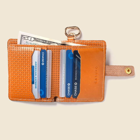 CASUPO Wallet with Snap and Key Ring - Tan Limited Edition