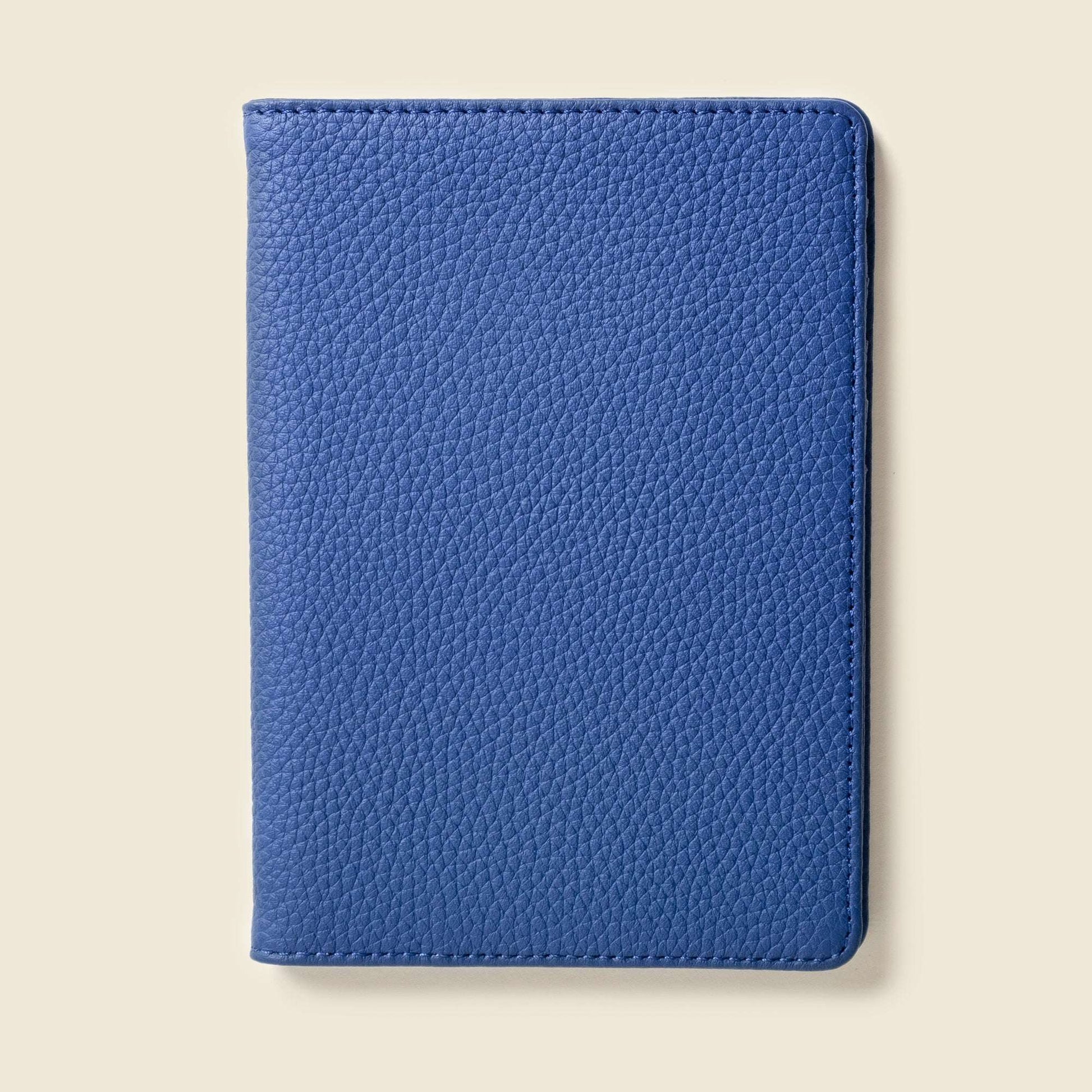 CASUPO Leather Passport Wallet with RFID Shield- Cobalt