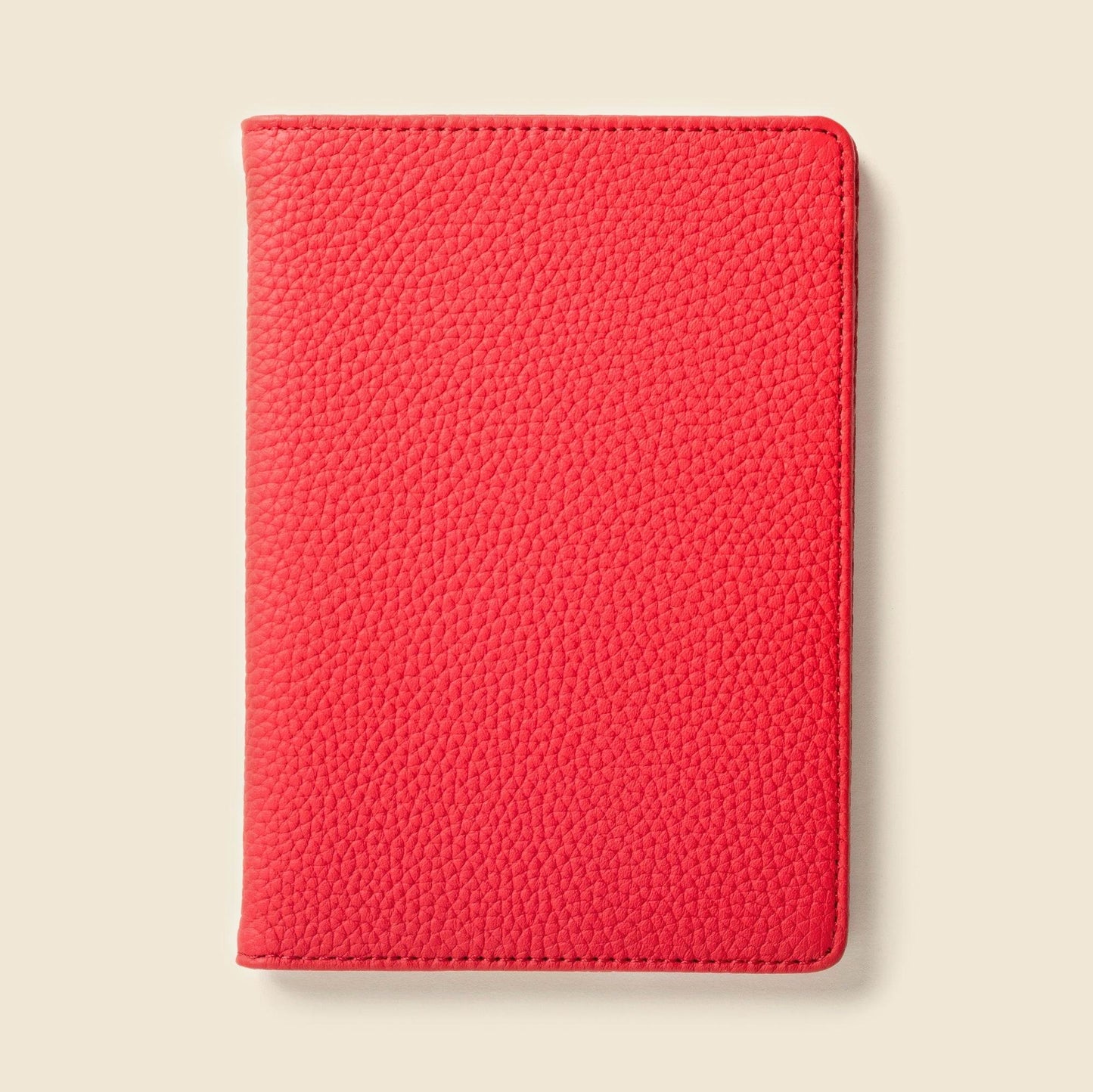 CASUPO Leather Passport Wallet with RFID - Red