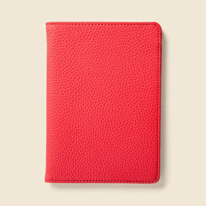 CASUPO Leather Passport Wallet with RFID - Red