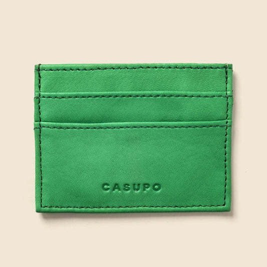 CASUPO Slim Card Holder Wallet With RFID Protection - Green