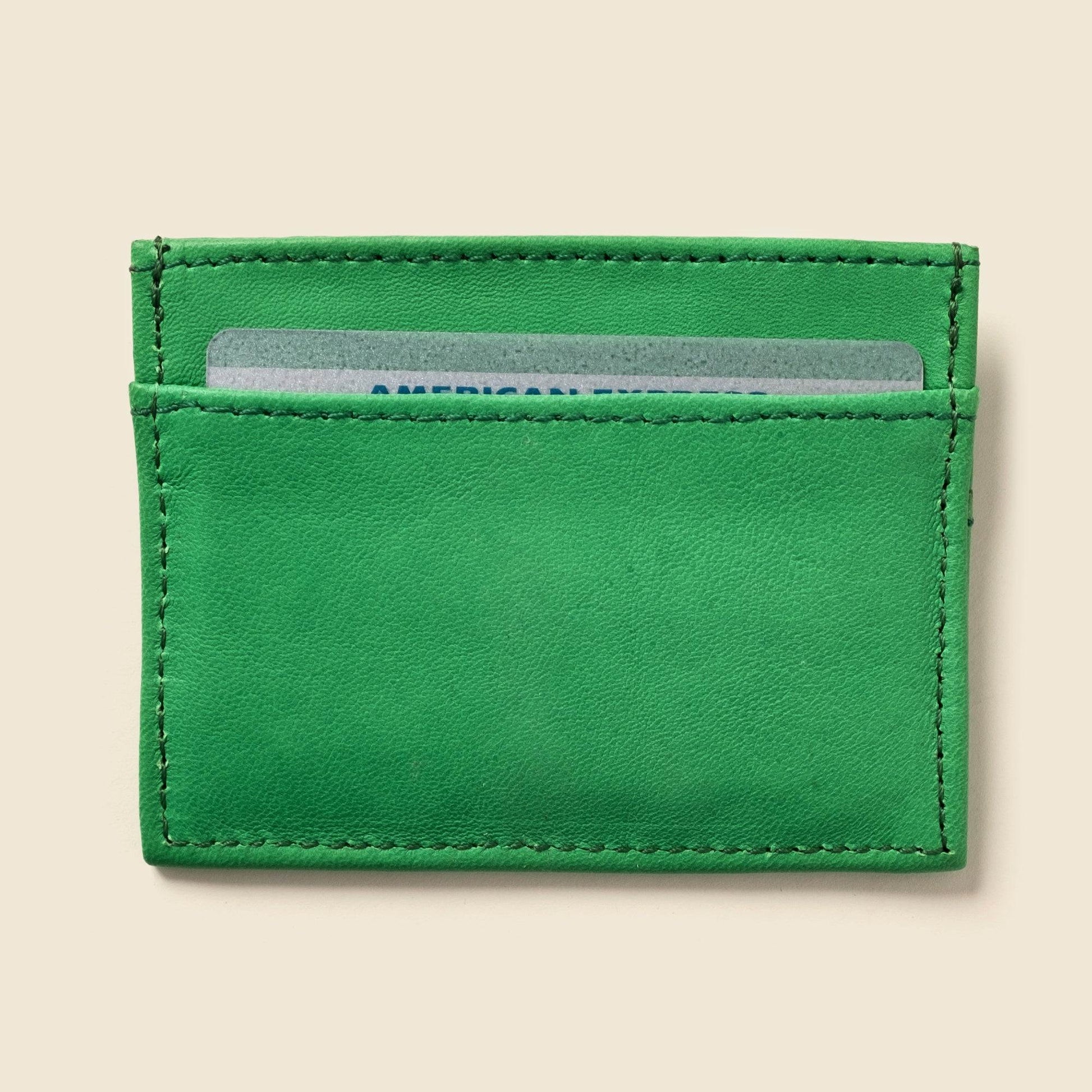 CASUPO Slim Card Holder Wallet With RFID Protection - Green