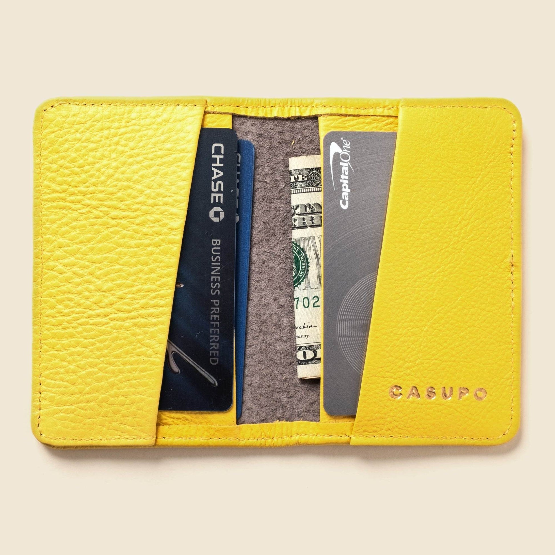 CASUPO Compact Bifold with RFID Protection - Sunny Yellow