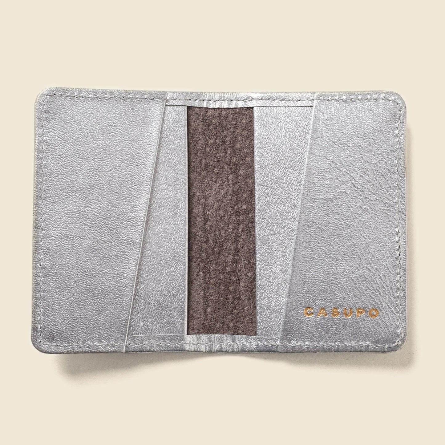 CASUPO Compact Bifold with RFID Protection - Silver
