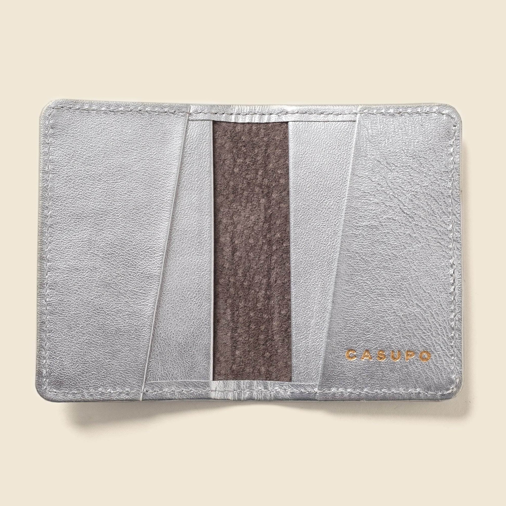 CASUPO Compact Bifold with RFID Protection - Silver