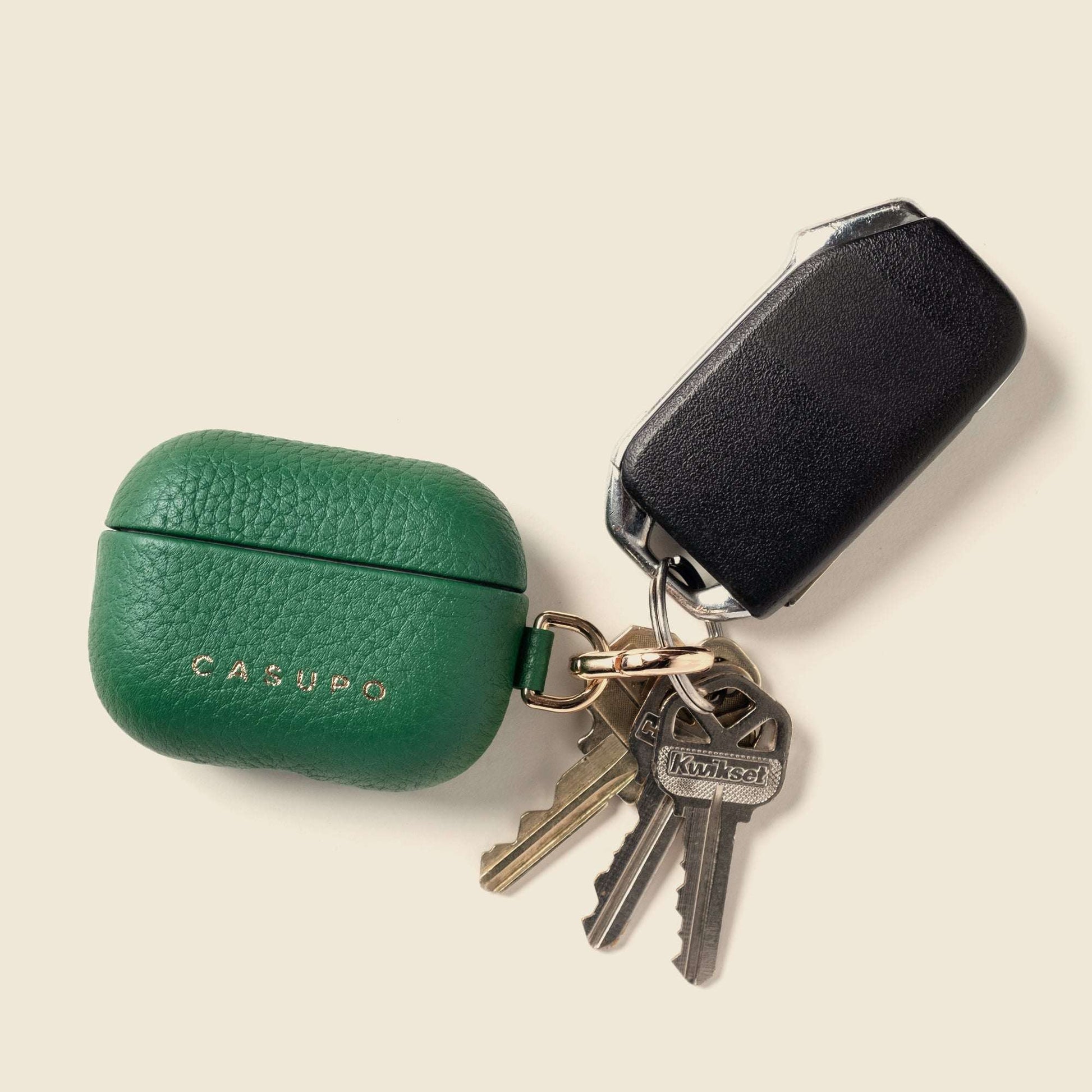 CASUPO Leather Airpod Case - Green