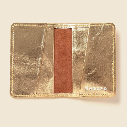 CASUPO Compact Bifold with RFID Protection - Gold