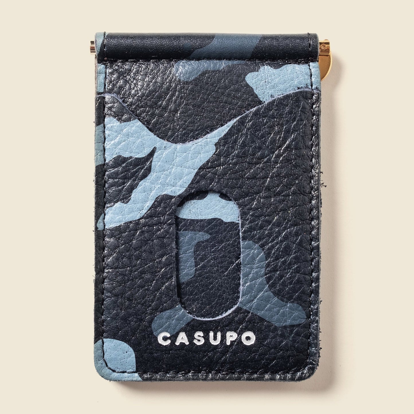CASUPO Money Clip Wallet - Blue Camo