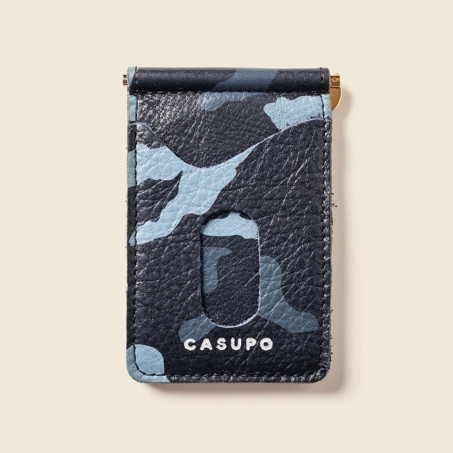 CASUPO Money Clip Wallet - Blue Camo