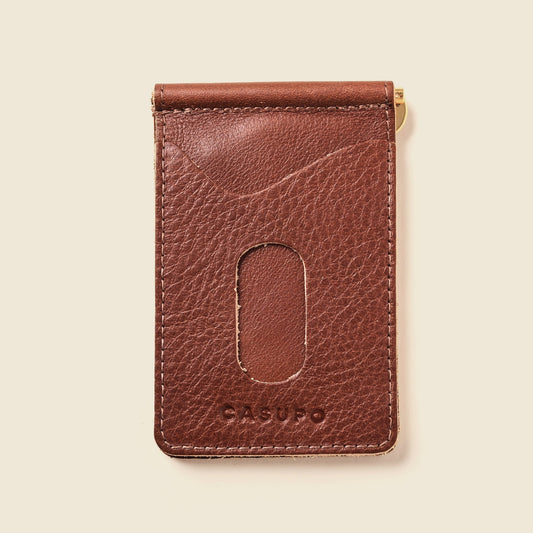 CASUPO Money Clip Wallet - Chocolate