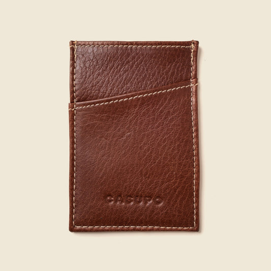 CASUPO Minimalist Wallet with RFID Protection - Chocolate
