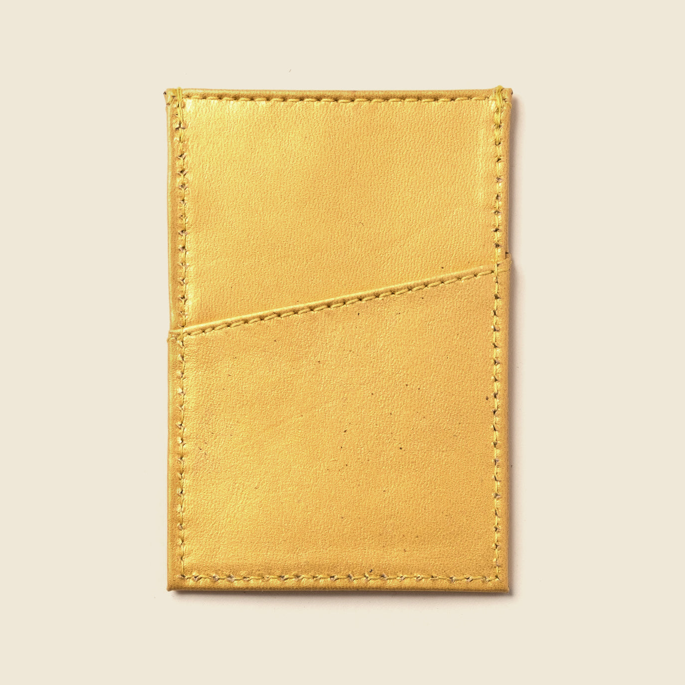 CASUPO Minimalist Wallet With RFID Protection - Metallic Yellow