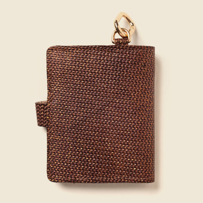 CASUPO Wallet with Snap and Key Ring - Bronze Glow