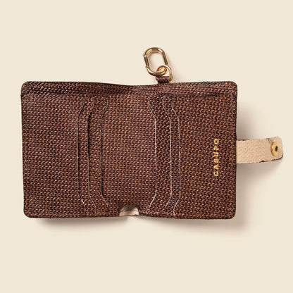 CASUPO Wallet with Snap and Key Ring - Bronze Glow