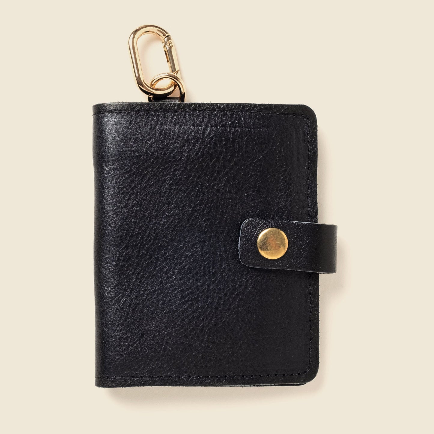 CASUPO Wallet with Snap and Key Ring - Black