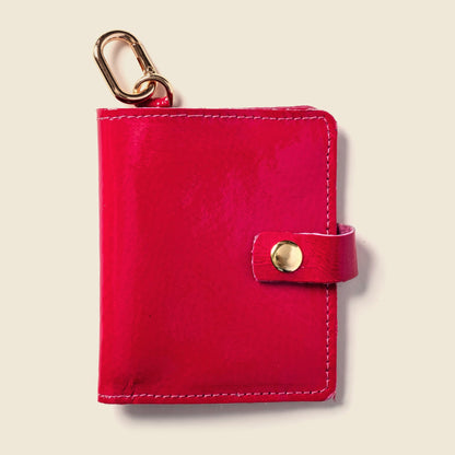 CASUPO Wallet with Snap and Key Ring - Hot Pink