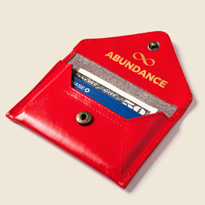 CASUPO Mini Envelope Wallet With RFID protection - Fire Red