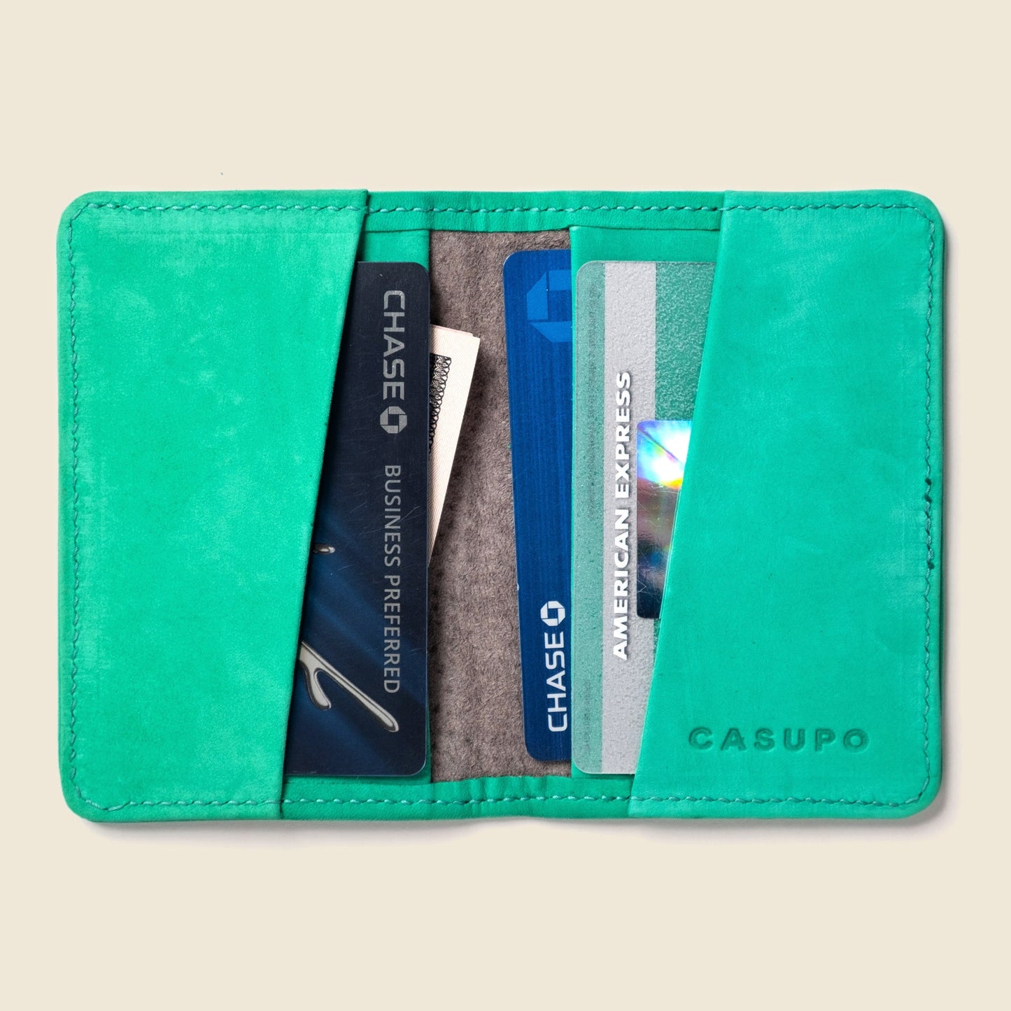 CASUPO Compact Bifold with RFID Protection - Mint