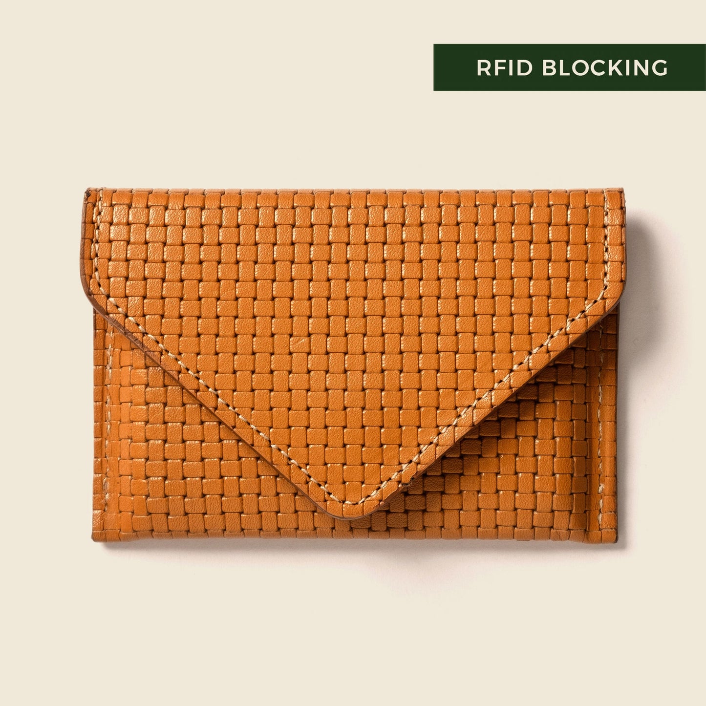 CASUPO Mini Envelope Wallet With RFID protection - Tan Limited Edition