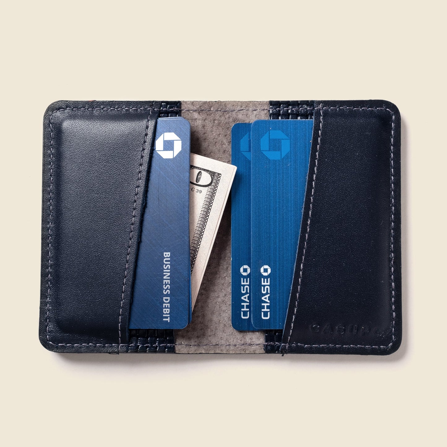 CASUPO Compact Bifold with RFID Protection - Navy Limited Edition