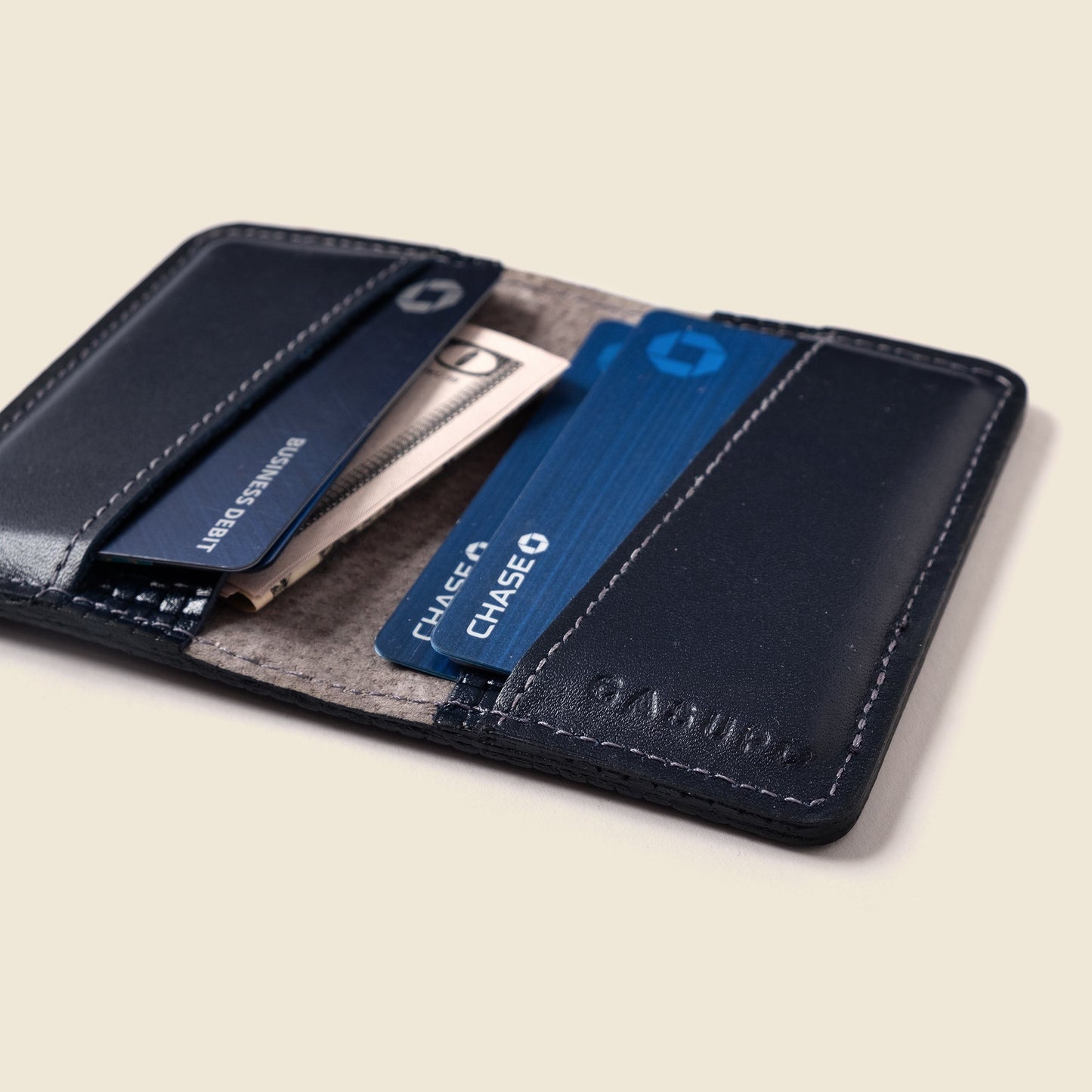 CASUPO Compact Bifold with RFID Protection - Navy Limited Edition