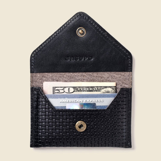 CASUPO Mini Envelope Wallet With RFID protection - Black Limited Edition