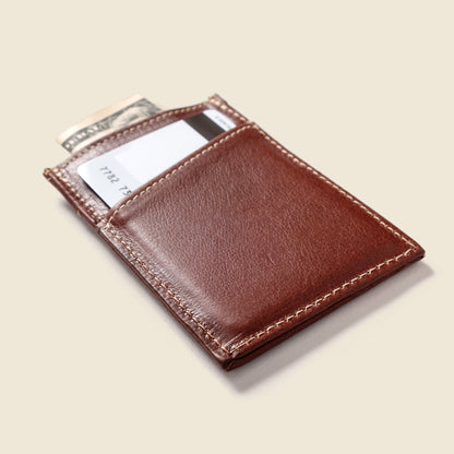 CASUPO Minimalist Wallet with RFID Protection - Chocolate